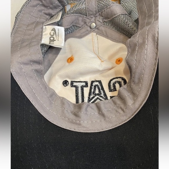 CAT Caterpillar Mesh Back Hat Orange/Gray Adjustable Strap - Energy Rental - Picture 4 of 4